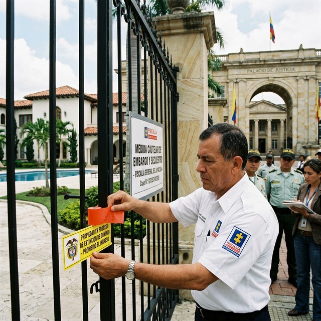 Proceso de extinción de dominio y avalúo en Colombia